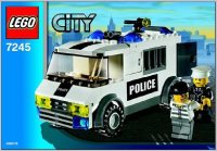 LEGO part Prisoner Transport - Black/Green Sticker Version 7245-1