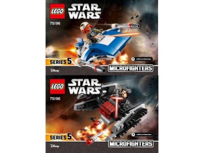 LEGO part A-Wing vs. TIE Silencer Microfighters (75196-1)
