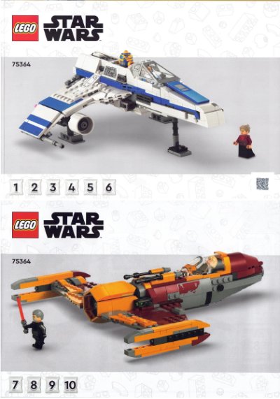 LEGO part New Republic E-Wing vs. Shin Hati's Starfighter (75364-1)