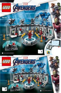 LEGO part Iron Man Hall of Armor 76125-1