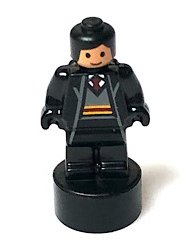 LEGO part Gryffindor Student Statuette / Trophy #3, Black Hair (90398pb029)