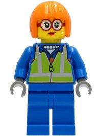 LEGO part Shirley Keeper - Blue Jacket, Safety Vest cty1244