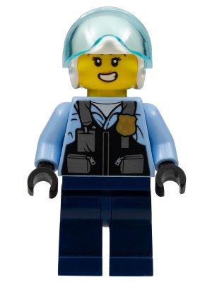LEGO part Police Officer - Rooky Partnur, Jet Pilot with Dark Blue Pants (cty1374)