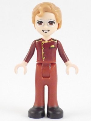 LEGO part Friends Julian - Dark Red Usher Uniform (frnd0414)