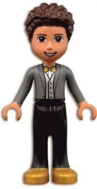 LEGO part Friends River - Dark Bluish Gray Jacket frnd0454