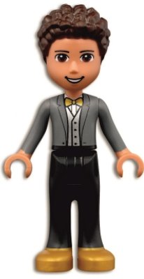 LEGO part Friends River - Dark Bluish Gray Jacket (frnd0454)