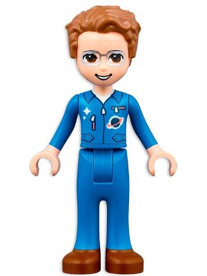 LEGO part Friends Julian - Blue Space Training Uniform (frnd0521)