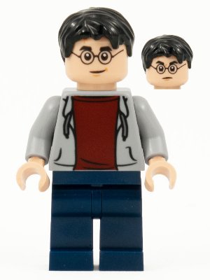 LEGO part Harry Potter - Light Bluish Gray Hooded Sweatshirt (hp213)