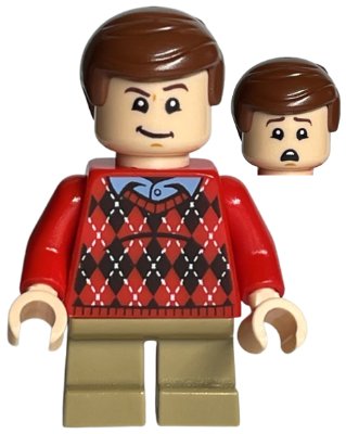 LEGO part Dudley Dursley - Red Sweater (hp216)
