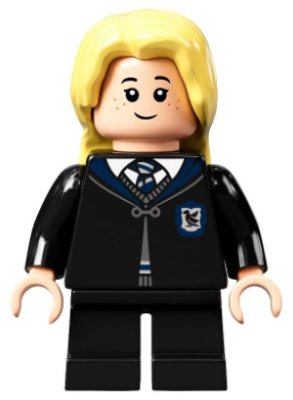 LEGO part Luna Lovegood - Ravenclaw Robe, Black Short Legs (hp307)