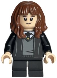 LEGO part Hermione Granger - Hogwarts Robe, Black Tie hp320
