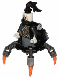 LEGO part Daddy No Legs - Black Round Tiles njo0468a
