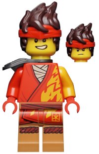 LEGO part Kai - Core, Hair, Shoulder Pad njo0739