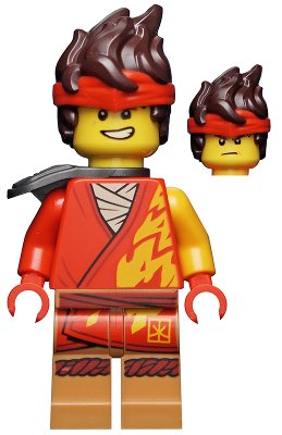 LEGO onderdeel Kai - Core, Hair, Shoulder Pad (njo0739)