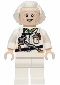 LEGO part Doc Brown - Long Hair, Toot Belt sc139