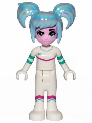 LEGO part Sweet Mayhem - Crooked Smile, Raised Eyebrow, Hair (tlm143)