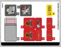 LEGO part Aufkleberbogen für Set 10263 - (37419/6218101) 10263stk01