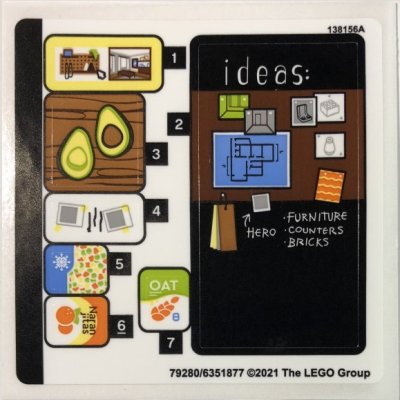 LEGO part Sticker Sheet for Set 10291, Sheet 2 - (79280/6351877) (10291stk02)