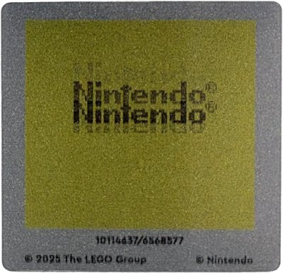 LEGO part Plastic Game Boy Screen with Nintendo Logo Pattern (114637)