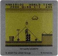 LEGO part Plastic Game Boy Screen with Nintendo Super Mario Land Game Pattern 114639
