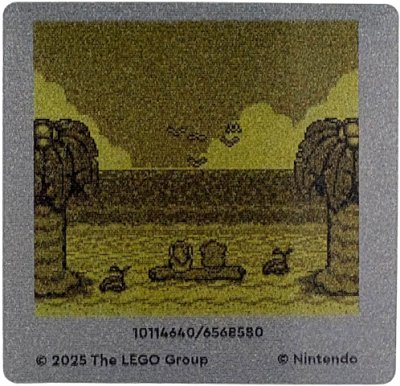 LEGO part Plastic Game Boy Screen with Nintendo The Legend of Zelda Link's Awakening Game Pattern (114640)