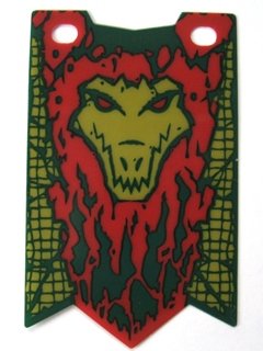 LEGO part Plastic Flag 5 x 8.5 with Chima Crocodile Tribe Pattern (20170)