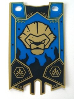 LEGO part Plastic Flag 5 x 8.5 with Chima Lion Tribe Pattern (20176)