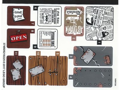 LEGO part Aufkleber-Set für Set 21310 - (37480/6218225) (21310stk01)