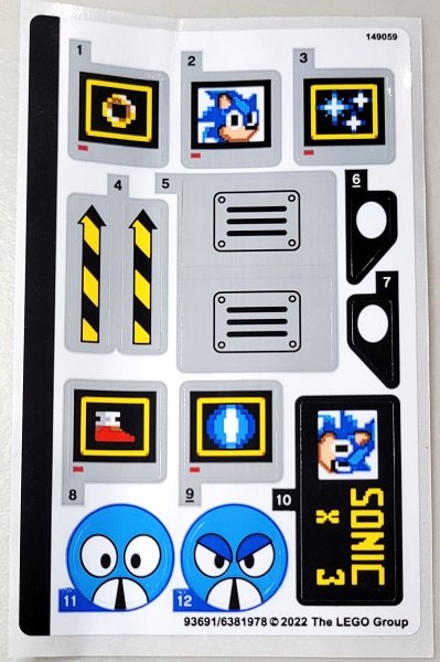 LEGO part Sticker Sheet for Set 21331, Sheet 1 - (93691/6381978) (21331stk01)