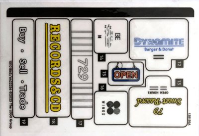 LEGO part Sticker Sheet for Set 21339, Sheet 2 - (10101865/6422256) (21339stk02)