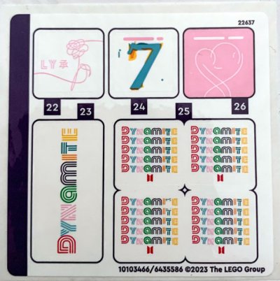 LEGO part Sticker Sheet for Set 21339, Sheet 4 - (10103466/6435586) (21339stk04)