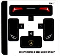 LEGO part Sticker Sheet for Set 30342 - (67067/6294198) 30342stk01