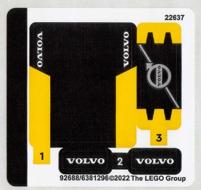 LEGO part Sticker Sheet for Set 30433 - (92688/6381296) (30433stk01)