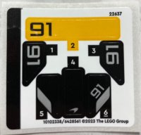 LEGO part Sticker Sheet for Set 30657 - (10102338/6428561) 30657stk01