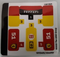 LEGO part Sticker Sheet for Set 30709 - (10113400/6544959) 30709stk01