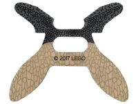 LEGO part Minifigure Wings Parademon Collapsed with Center Opening and Webbed Pattern 35029a