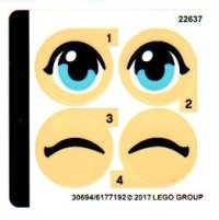 LEGO part Sticker Sheet for Set 40171 - (30694/6177192) 40171stk01