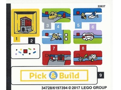 LEGO part Sticker Sheet for Set 40178 - (34728/6197394) (40178stk01)
