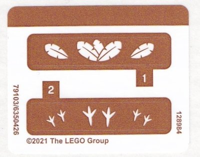 LEGO part Sticker Sheet for Set 40481 - (79103/6350426) (40481stk01)