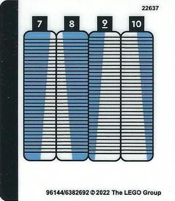 LEGO part Sticker Sheet for Set 40519, Sheet 2 - (96144/6382692) (40519stk02)