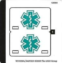 LEGO part Sticker Sheet for Set 40582 - (10102504/6431323) 40582stk01