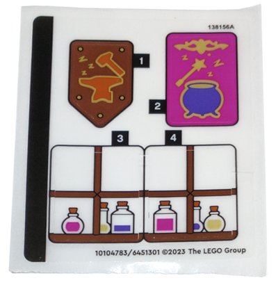 LEGO part Sticker Sheet for Set 40657 - (10104783/6451301) (40657stk01)