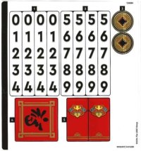 LEGO part Sticker Sheet for Set 40678 - (10106907/6474288) 40678stk01