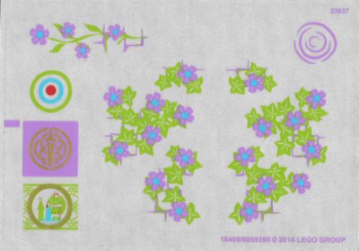 LEGO onderdeel Sticker Sheet For Set 41051 - (16409/6059260) (41051stk01)