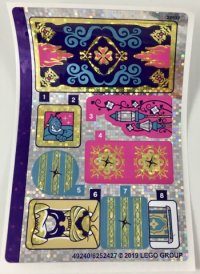 LEGO part Sticker Sheet for Set 41161, Holographic Mirrored - (49240/6252427) 41161stk01