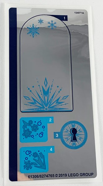LEGO part Sticker Sheet for Set 41168, Mirrored - (61306/6274765) (41168stk01)