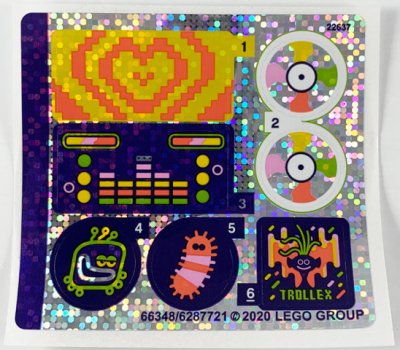 LEGO part Sticker Sheet for Set 41250, Holographic Mirrored - (66348/6287721) (41250stk01)