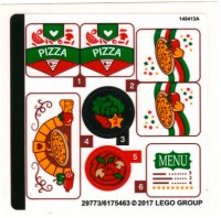 LEGO part Sticker Sheet for Set 41311 - (29773/6175463) 41311stk01