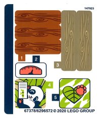 LEGO part Sticker Sheet for Set 41422 - (67378/6296572) 41422stk01