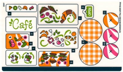 LEGO part Sticker Sheet for Set 41444 - (72754/6325166) (41444stk01)